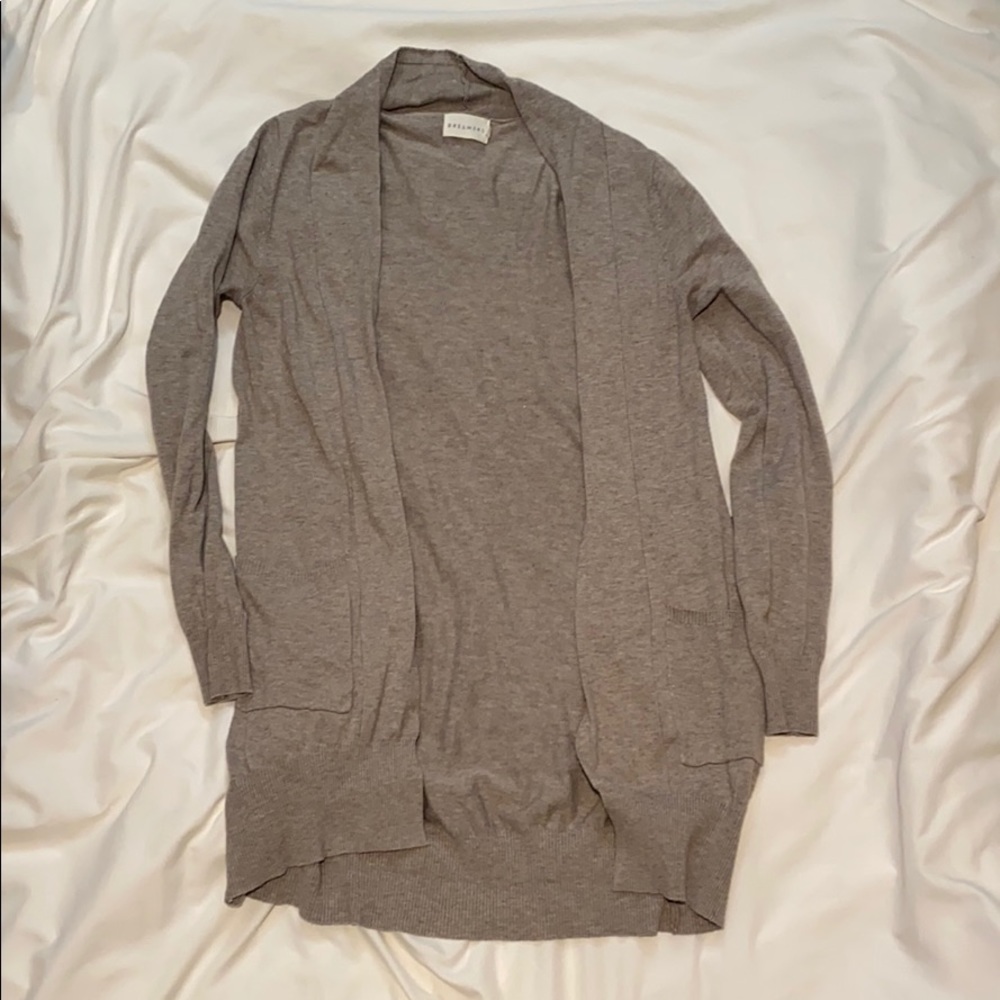 Gray/tan Cardigan